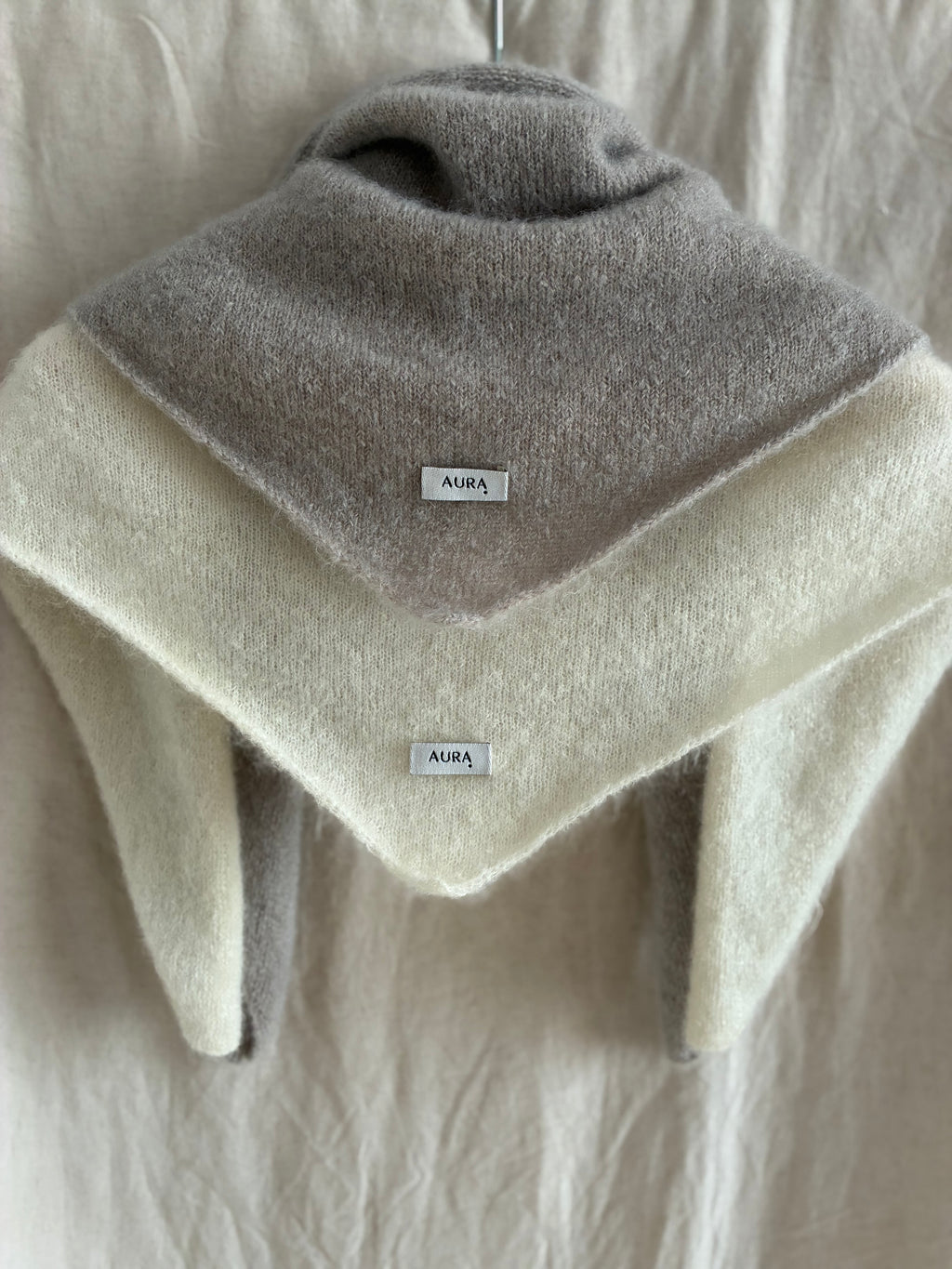 Mohair Blend Triangle Scarf
