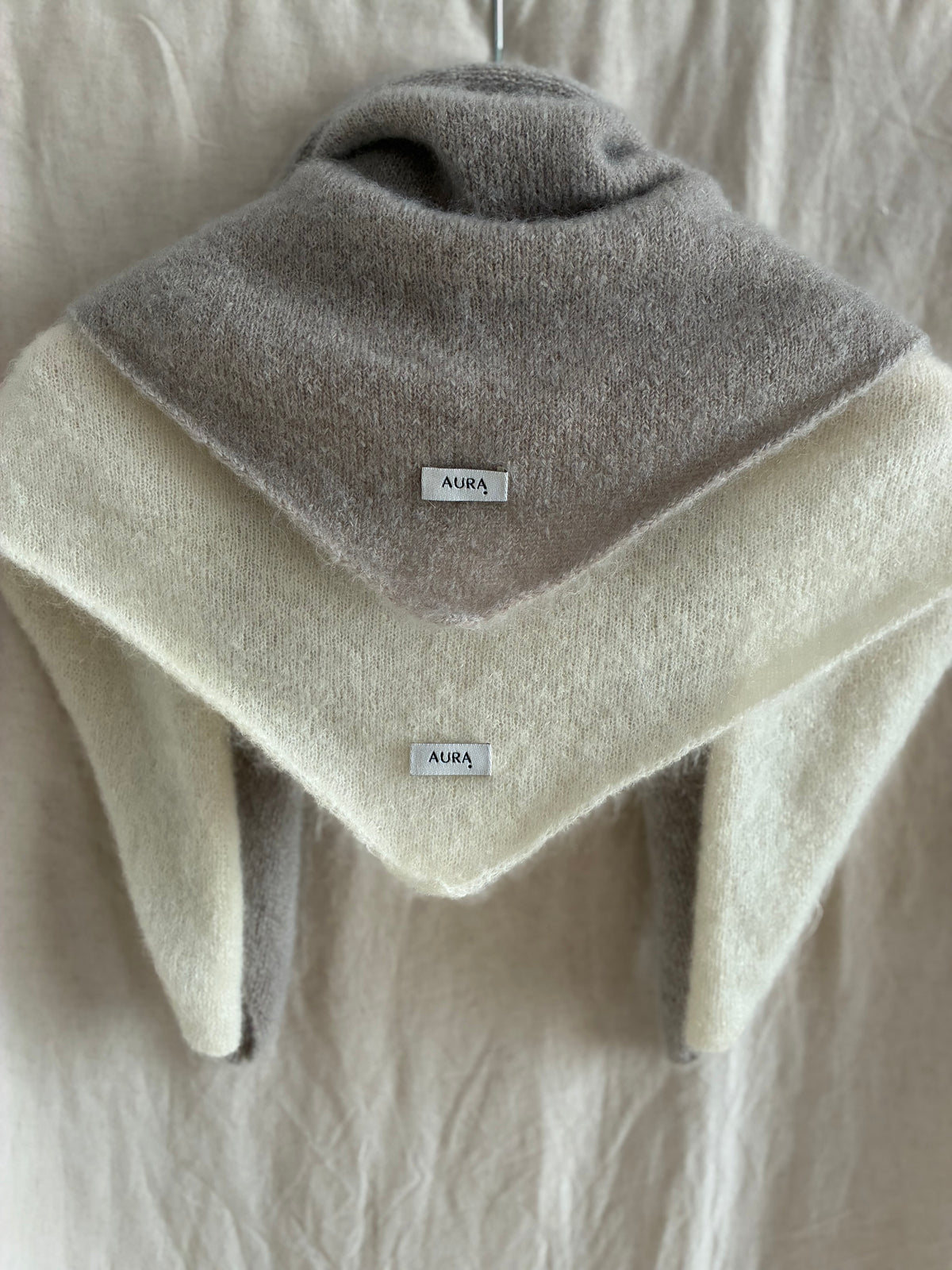 Mohair Blend Triangle Scarf