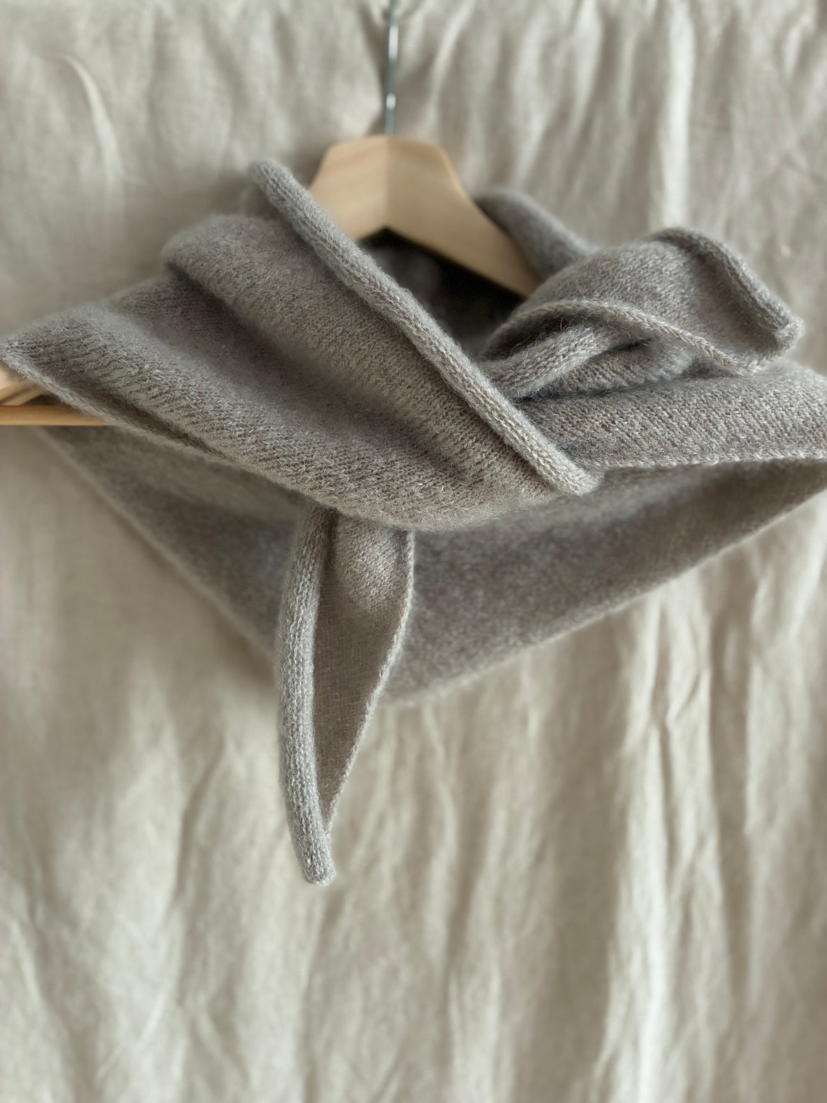 Mohair Blend Triangle Scarf