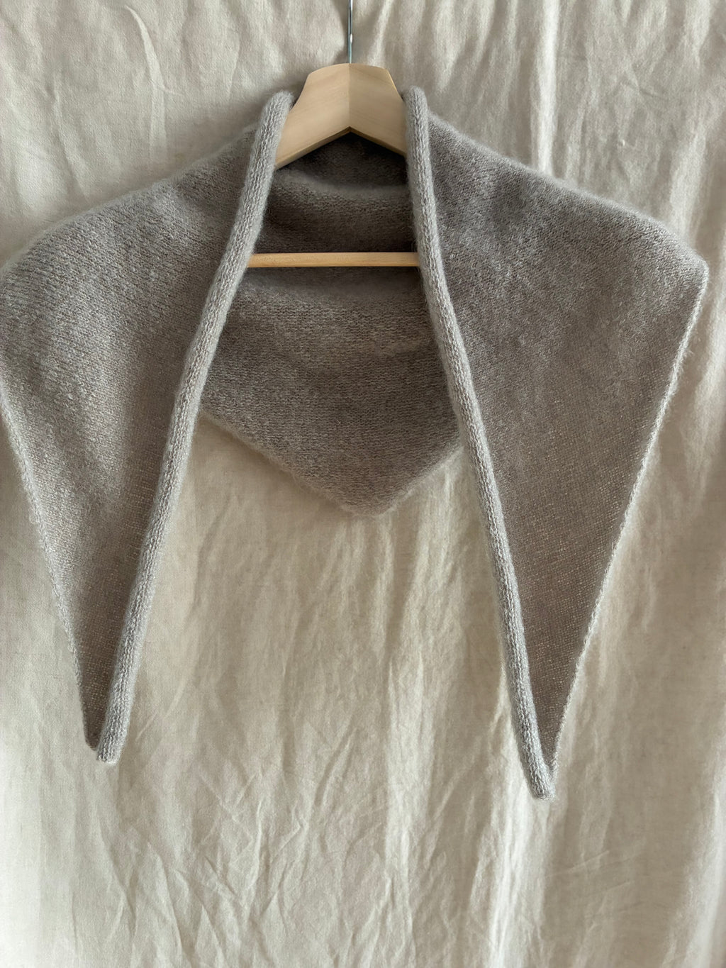 Mohair Blend Triangle Scarf