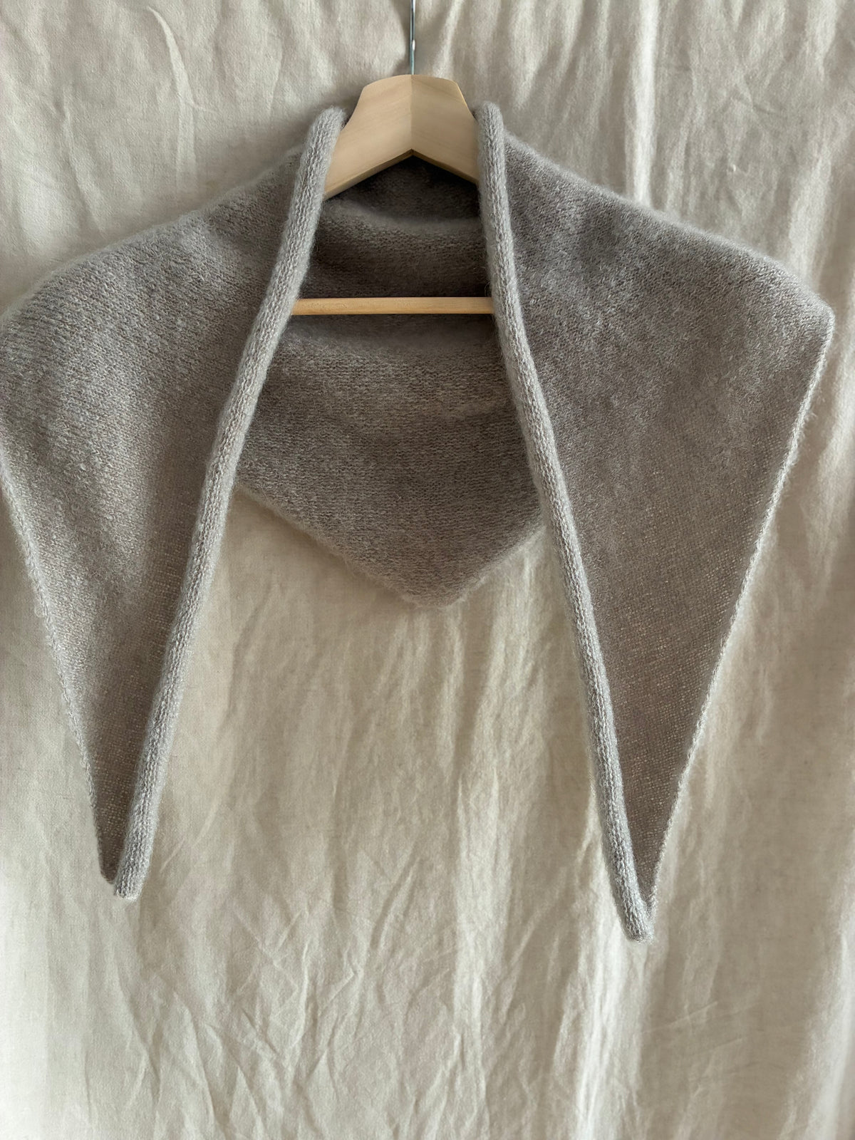 Mohair Blend Triangle Scarf