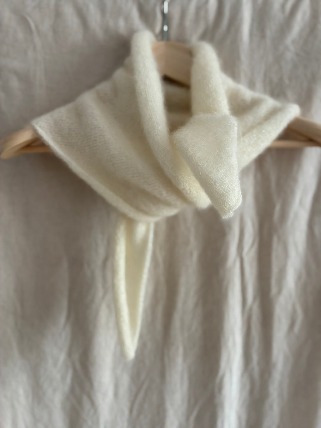 Mohair Blend Triangle Scarf