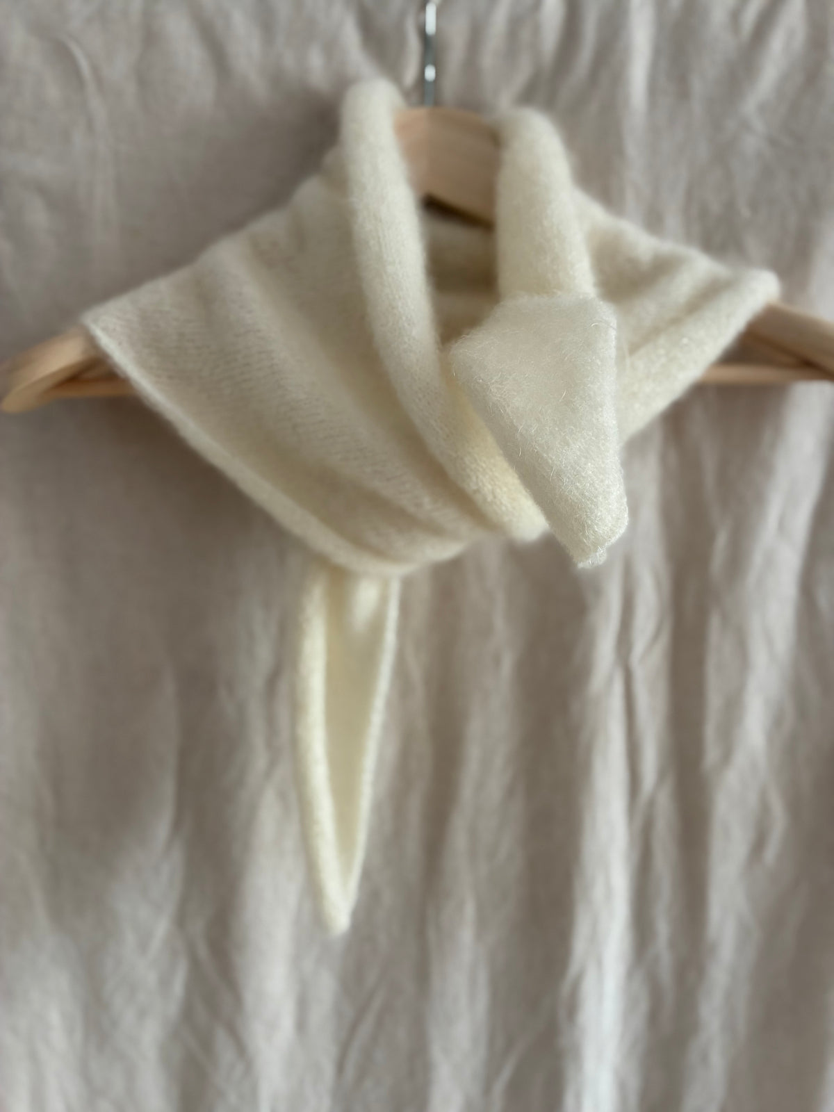 Mohair Blend Triangle Scarf