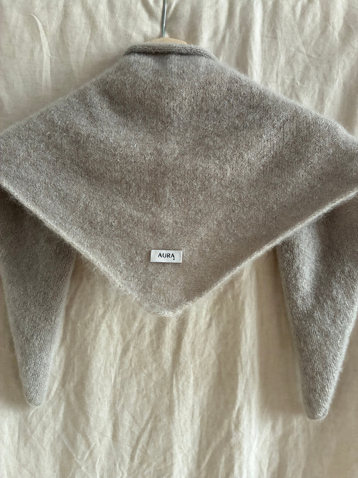 Mohair Blend Triangle Scarf